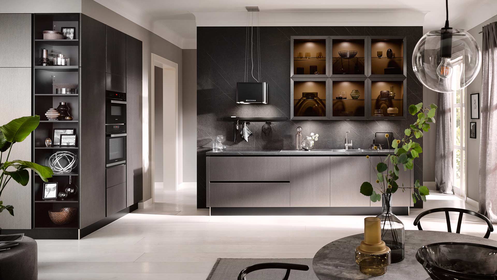 Küchentrends 2020 Häcker Metallic Optik und Haptik im Miele Center preissegger